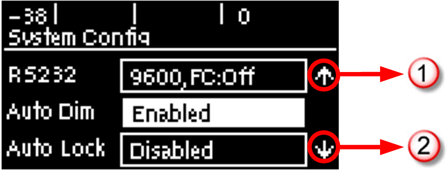 Screen arrow explanation 1