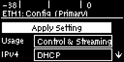 LAN - Apply Setting highlighted