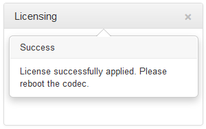 HTML Bridge Licensing - upload a selected file confirm