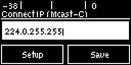 Connect IP screen- mcast client