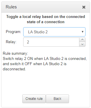 HTML Bridge Rules - relay toggle