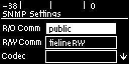 SNMP - default settings