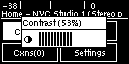 System Config - contrast displayed