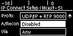 Connect IP screen - sessionless auto reconn highlighted
