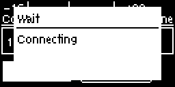 Connect IP screen- Connecting screen