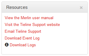 HTML Bridge Resources - download logs