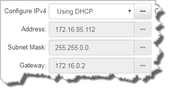 HTML Bridge Settings - IPv4 DHCP