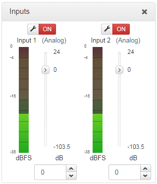 HTML Bridge Inputs - panel