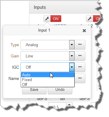 HTML Bridge Inputs - IGC
