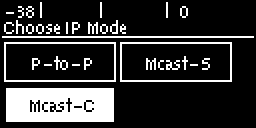 Connect IP screen - sessionless multicast client highlighted
