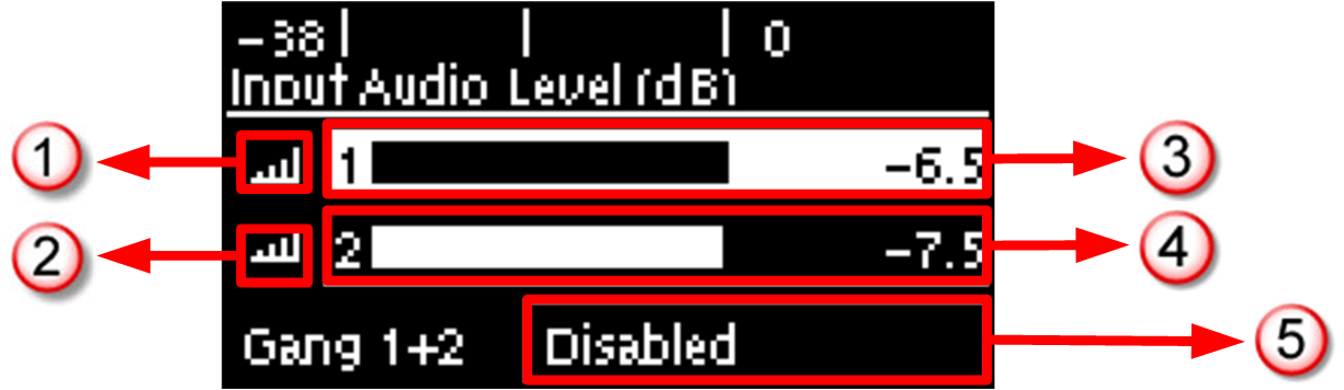 Input Audio Screen explanation 1