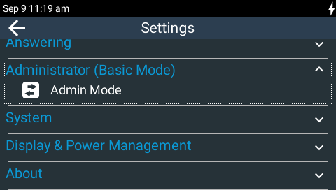Basic Mode Active Basic Mode Active