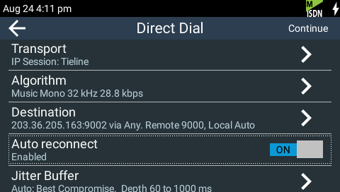 Auto reconnect enabled for IP