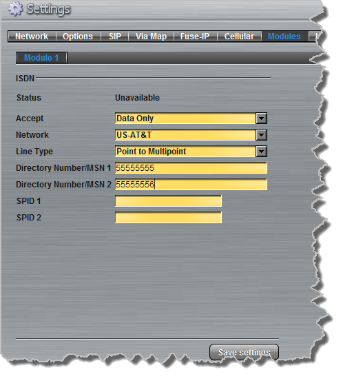 ISDN Answer Route setup 4