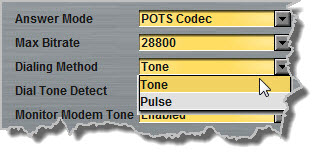 Settings - Modules - Dialing Method