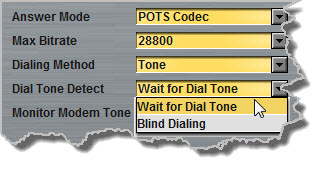 Settings - Modules - Dial Tone Detect