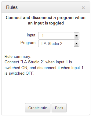 HTML Rules - input toggle