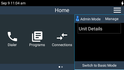 Admin Mode Active