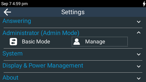 Admin Mode Active