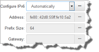 HTML Settings - IPv6 Auto