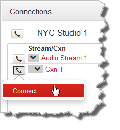 HTML Cxns - Connection dial