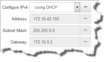 HTML Settings - IPv4 DHCP