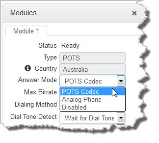 HTML ViA Modules - POTS2