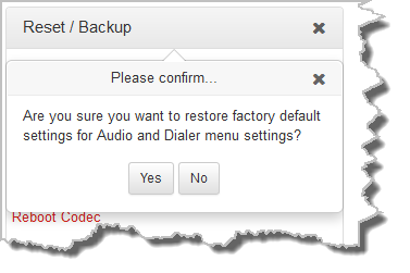 HTML Reset - reset default confirm