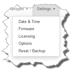 Settings panels