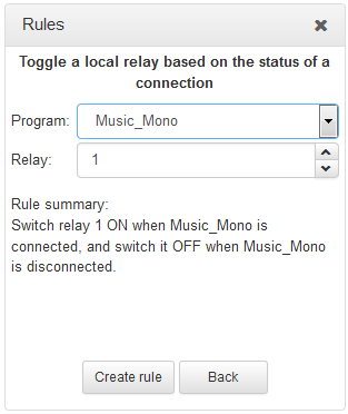 HTML Rules - relay toggle