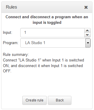 HTML Rules - input toggle