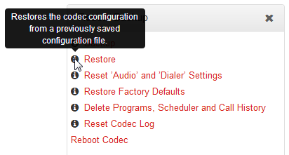 HTML Reset - panel with info message