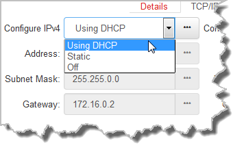 HTML Settings - Configure IPv4
