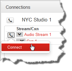 HTML Cxns - Stream dial