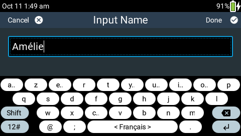 French onscreen keyboard