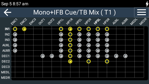 Default Mono + IFB TB Routing