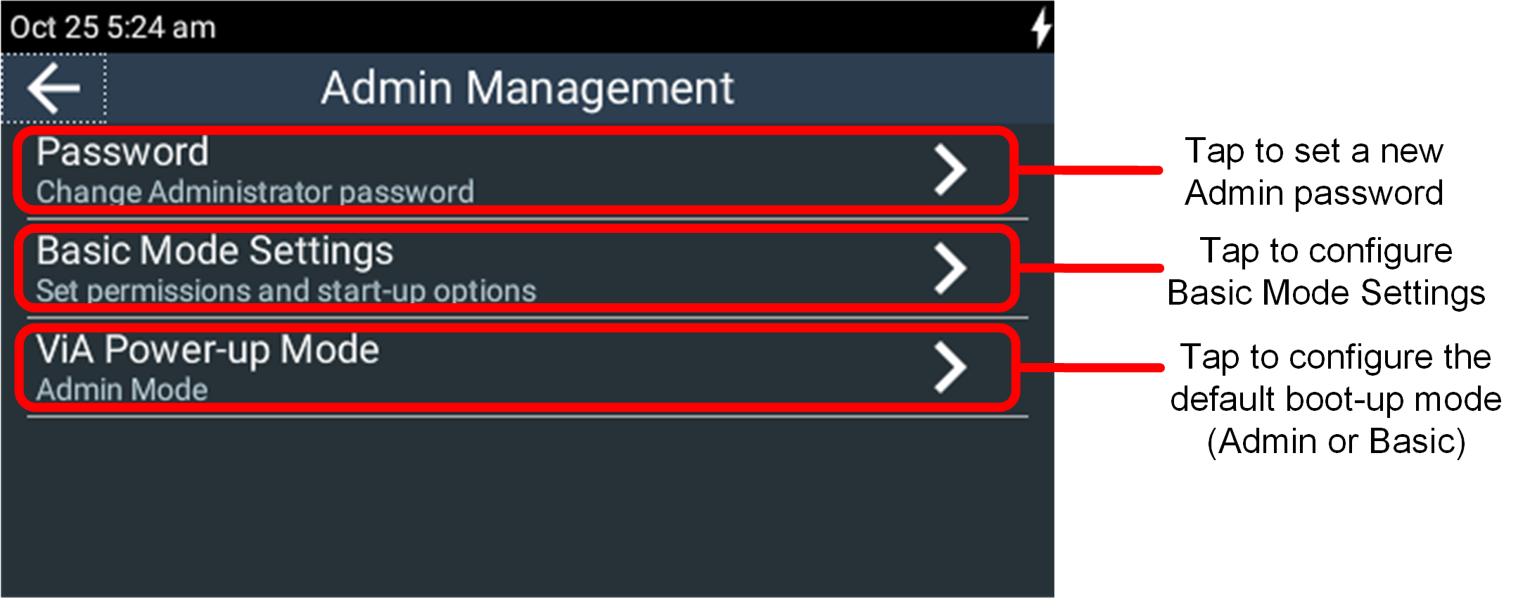 ViA-Admin_management_explained