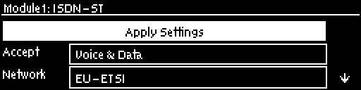 Modules - apply settings