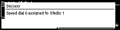 Programs-speed dial confirmed