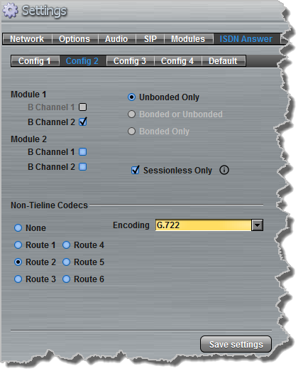 ISDN Answer Route setup 3