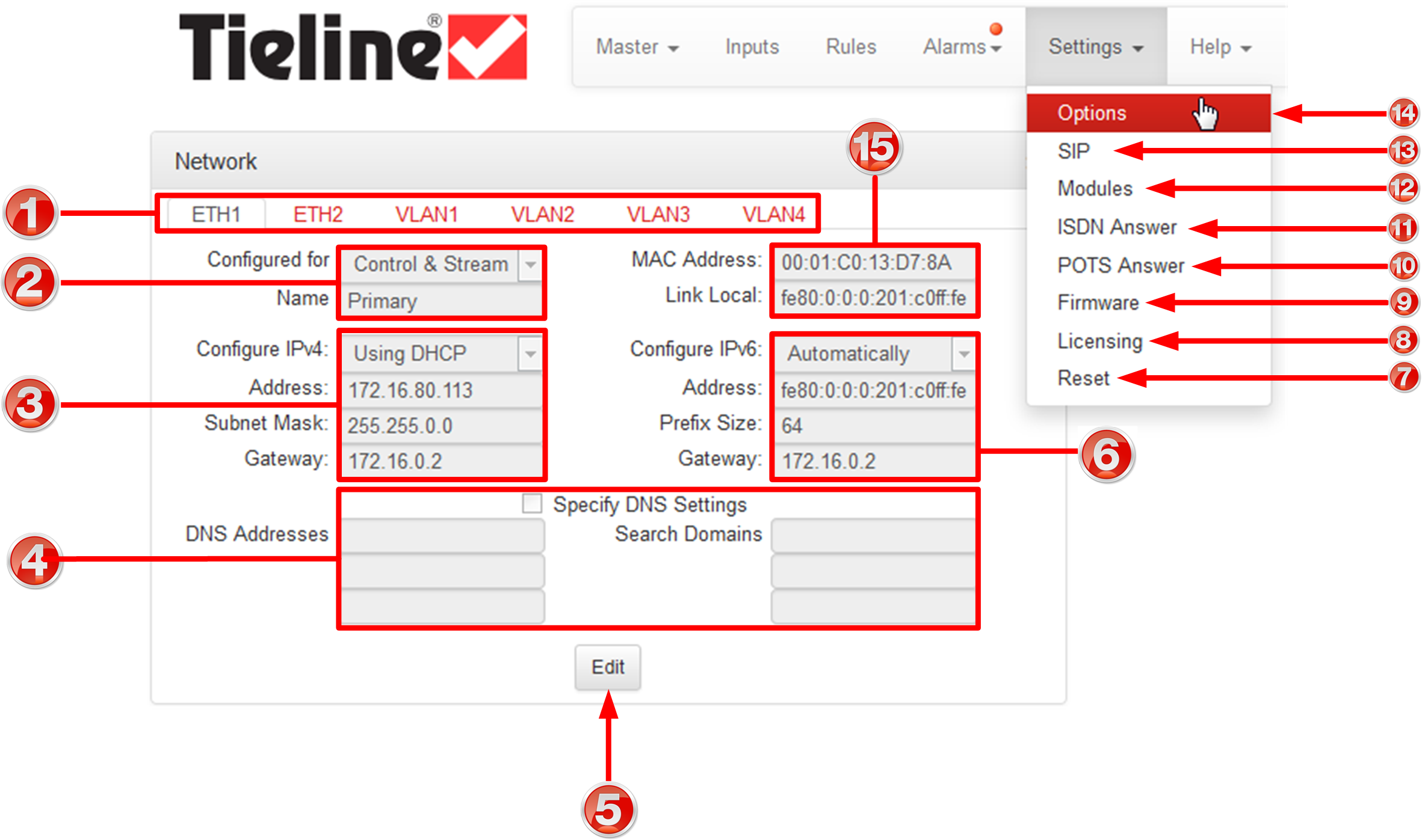 HTML Settings - Network 20150820