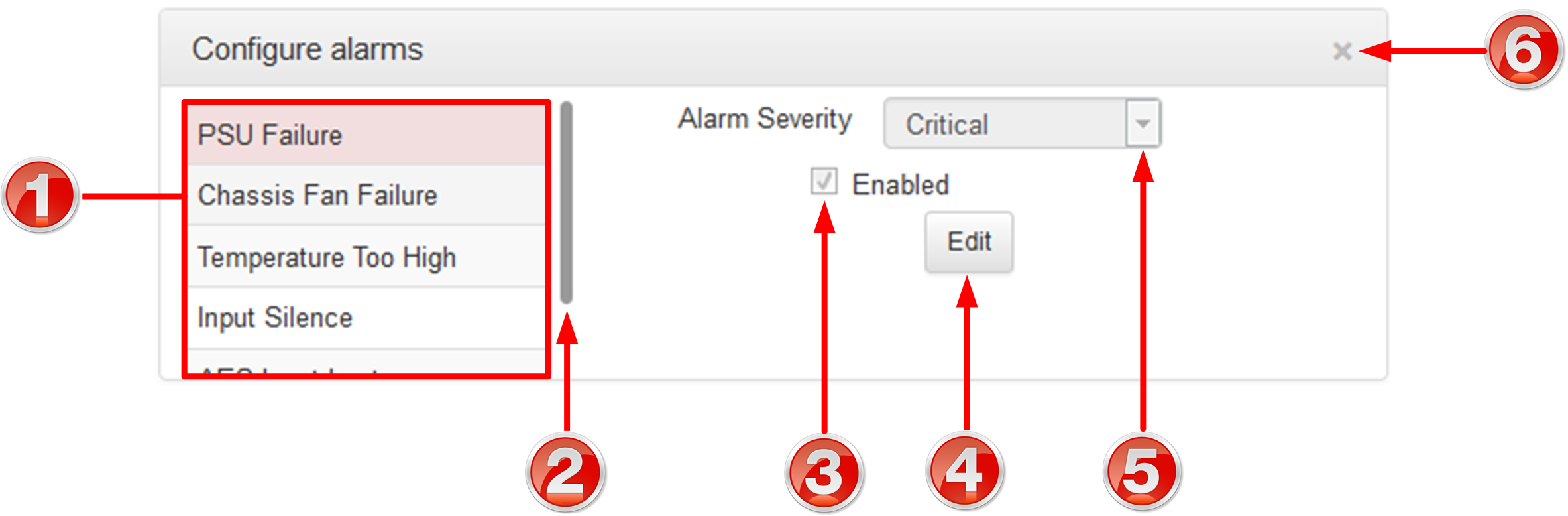 HTML Alarms - Configure alarms 20150820