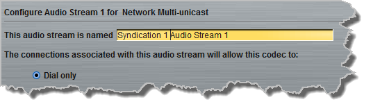 Programs panel - GD Multi-unicast 2