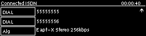 ISDN - Cxns screen when connected