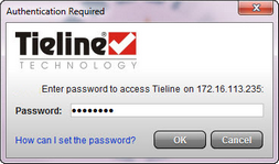 Password login dialog