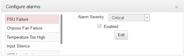 HTML Alarms - panel