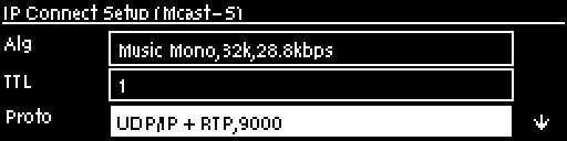 Multicast - protocol and port setting
