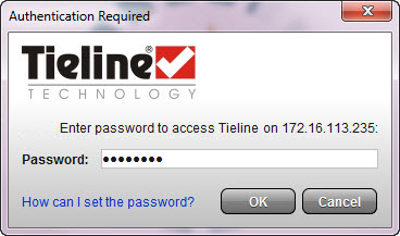 Password login dialog