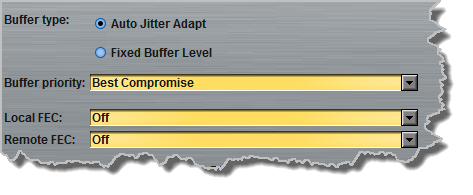Programs panel - dflt Jitter FEC SmartStream PLUS