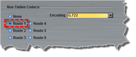 Settings - ISDN Answer - Route 1 - G722